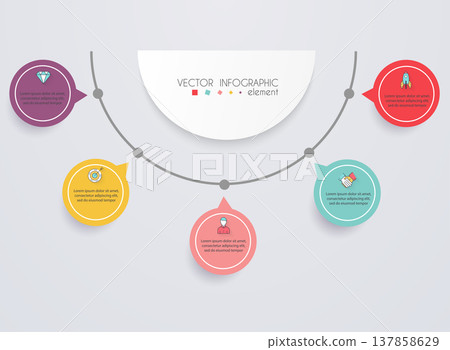 Vector colorful info graphics for your business presentations. Can be used for website layout, numbered banners, diagram, horizontal cutout lines, web design. Vector colorful info graphics for your business presentations. Can be used for website layout, numbered banners, diagram, horizontal cutout lines, web design. 137858629