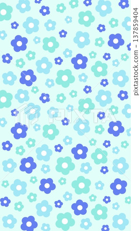 Cute floral pattern colorful background Cute floral pattern colorful background 137859404