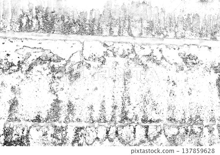 Industrial grunge texture on weathered paper isolated on white background. Messy surface shows Industrial grunge texture on weathered paper isolated on white background. Messy surface shows 137859628