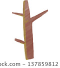 A picture of a tree trunk and branches 137859812