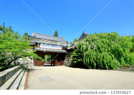 Ueda castle of fresh green Ueda castle of fresh green 137859827