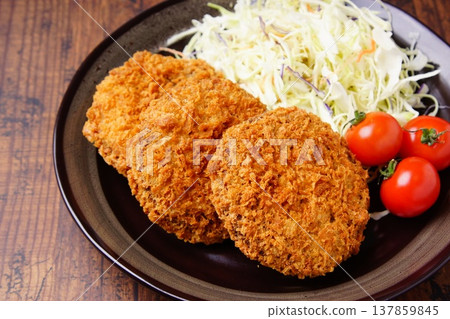 Delicious minced meat cutlet Delicious minced meat cutlet 137859845