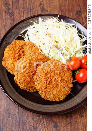 Delicious minced meat cutlet Delicious minced meat cutlet 137859846