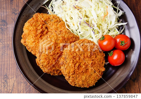 Delicious minced meat cutlet Delicious minced meat cutlet 137859847