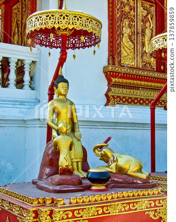 Wat Puak Hom temple in Chiang Mai,Thailand. Wat Puak Hom temple in Chiang Mai,Thailand. 137859859