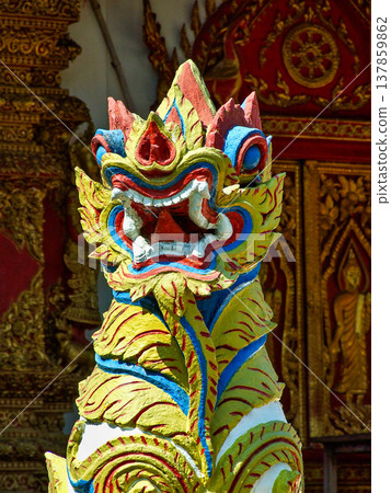 Wat Puak Hom temple in Chiang Mai,Thailand. Wat Puak Hom temple in Chiang Mai,Thailand. 137859862
