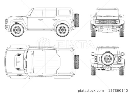 car outline drawing, sketch, contour image car outline drawing, sketch, contour image 137860140