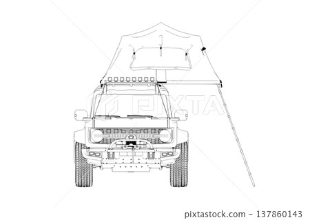 car outline drawing, sketch, contour image car outline drawing, sketch, contour image 137860143