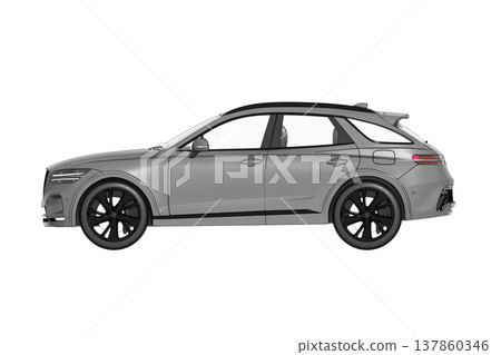 car isolated on transparent background, 3d illustration, cg render car isolated on transparent background, 3d illustration, cg render 137860346