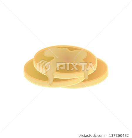 薄煎餅的例證 薄煎餅的例證 137860482