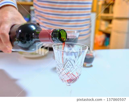 man pouring wine man pouring wine 137860507
