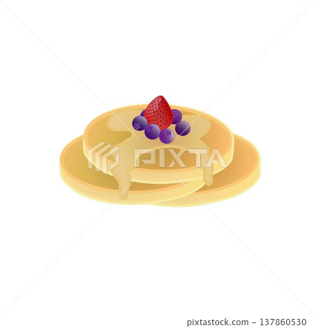 Illustration of pancake Illustration of pancake 137860530
