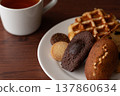 Assortment of baked goods (6 pieces wide) 137860634
