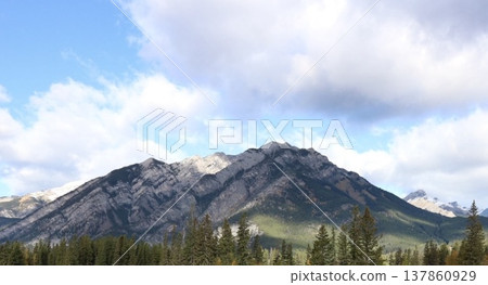 Mountain and forest natural landscape (copy space) Mountain and forest natural landscape (copy space) 137860929