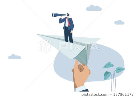 Coach or support business manager The right idea for business development, Big hands help, promote flight. new employee or business person, Vector design illustration. Coach or support business manager The right idea for business development, Big hands help, promote flight. new employee or business person, Vector design illustration. 137861172