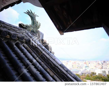 A castle tower of Kochi Castle A castle tower of Kochi Castle 137861407