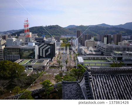 A castle tower of Kochi Castle 137861426