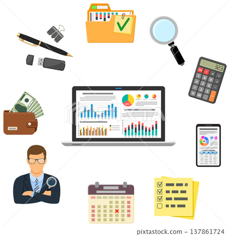 Auditing, Tax, Accounting Concept 137861724