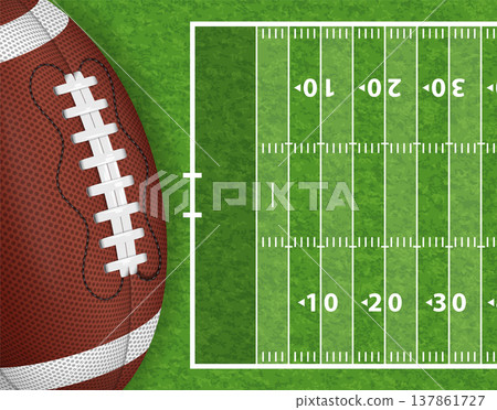 American Football Field 137861727