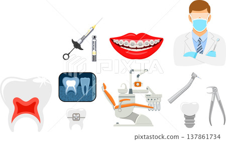 Dental Clinic Infographics Dental Clinic Infographics 137861734