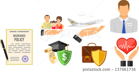 Insurance Services Infographics Insurance Services Infographics 137861736