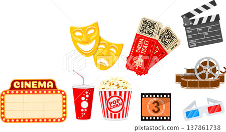 Cinema and Movie Banner 137861738