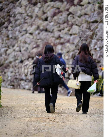 Cherry blossom viewing youth student 137862083
