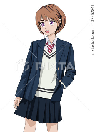高中女生擺姿勢 137862841