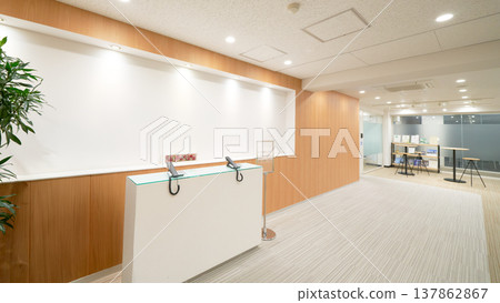 A simple and clean corporate reception area. 137862867