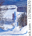 Winter Roller Coaster Road 137862870