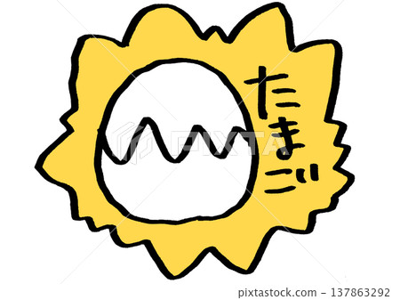 Egg sticker Egg sticker 137863292