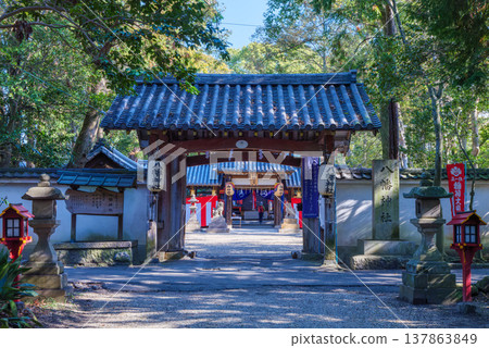 奈良市東九條町正門八幡神社(原石清水八幡宮)2020年1月2日 奈良市東九條町正門八幡神社(原石清水八幡宮)2020年1月2日 137863849