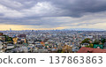 Panoramic view of the Osaka Plain under a cloudy sky from in front of Ishikiri Station, January 18, 2023. 137863863