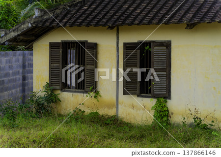 An apartment building in Vietnam. 137866146