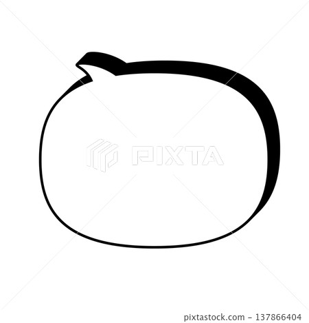 一個簡單的講話泡泡的插圖 137866404