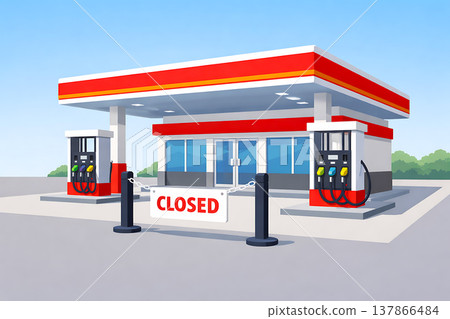 Gas stations that are closed 137866484