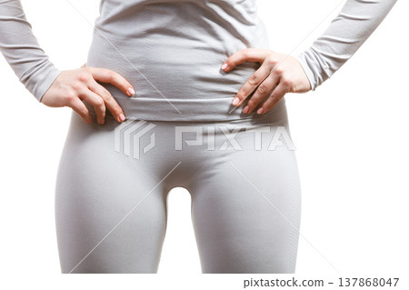 Part body picture with underwear. 137868047