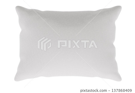 Blank rectangular decorative pillow mockup, side and front views. 3d rendering Blank rectangular decorative pillow mockup, side and front views. 3d rendering 137868409