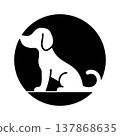 Cute Canine Footprint Identity Logo 137868635