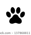 Simple Dog Track Symbol Design 137868811