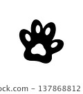 Playful Puppy Paw Identity Logo 137868812