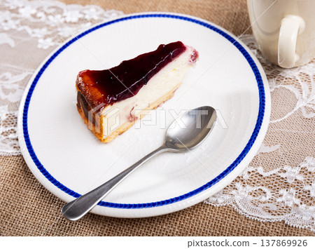 Cheesecake with berries Cheesecake with berries 137869926
