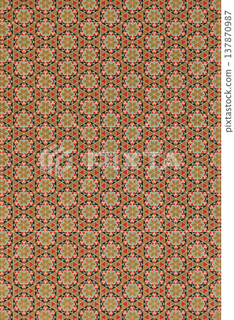 Geometric ornamental pattern Geometric ornamental pattern 137870987