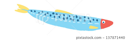 Sardine Fish Hand Drawn Sardine Fish Hand Drawn 137871440