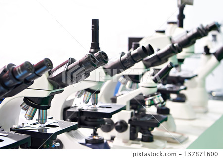 Optical microscopes in store Optical microscopes in store 137871600