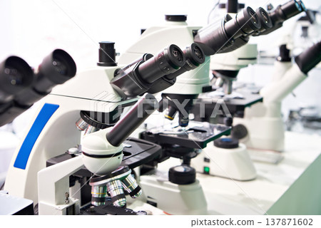 Optical microscopes in store 137871602
