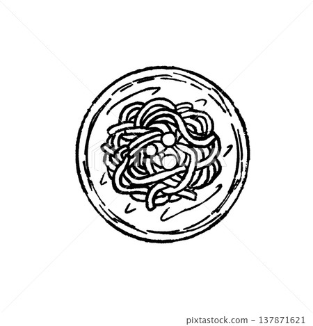 Pasta ink doodle, hand drawn spaghetti plate illustration, Italian food whimsical brushstroke set. Gourmet dinner, noodle meal vintage art, restaurant menu. Tasty organic pasta doodle deco Pasta ink doodle, hand drawn spaghetti plate illustration, Italian food whimsical brushstroke set. Gourmet dinner, noodle meal vintage art, restaurant menu. Tasty organic pasta doodle deco 137871621