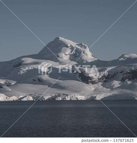 Antarctic mountains landscape , Near Port Lacroix, Antartica. Antarctic mountains landscape , Near Port Lacroix, Antartica. 137871625