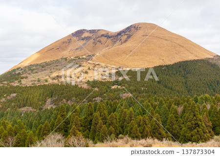 Late autumn in Aso, Kumamoto Prefecture: Mount Aso and Mount Kijima (Aso Five Peaks) Late autumn in Aso, Kumamoto Prefecture: Mount Aso and Mount Kijima (Aso Five Peaks) 137873304