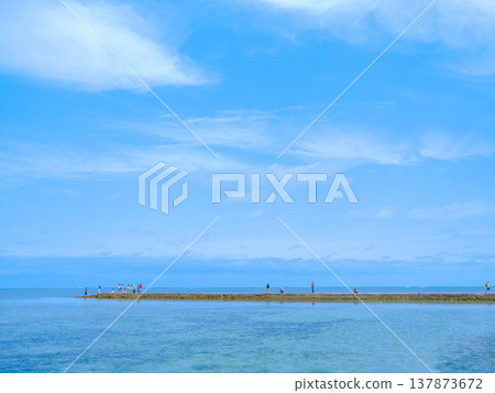 竹富島的西碼頭 竹富島的西碼頭 137873672